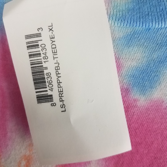NWT Simply Southern Preppy PBJ-Tie Dye XL LS Shirt - Picture 3 of 5